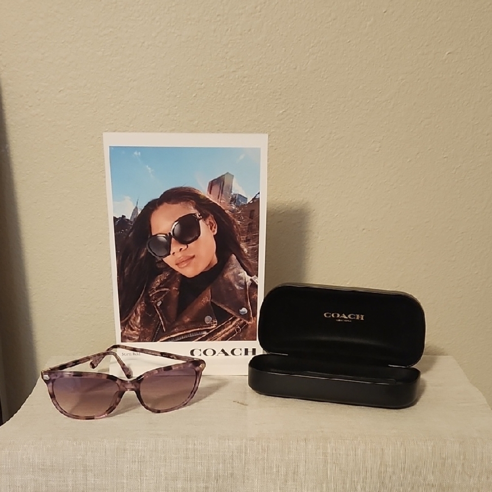 Coach Purple Fashion Sunglasses Oversized. NEW